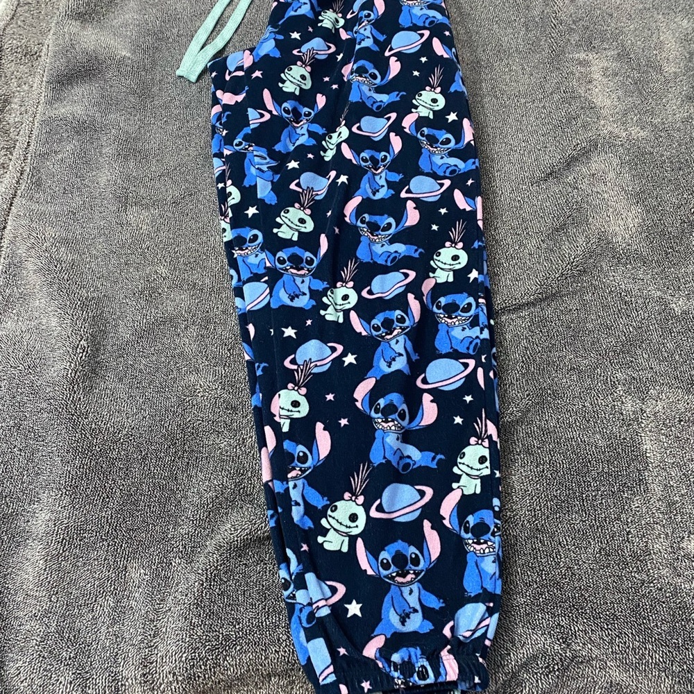 Disney Blue and Pink‎ Stitch Pajama Bottoms